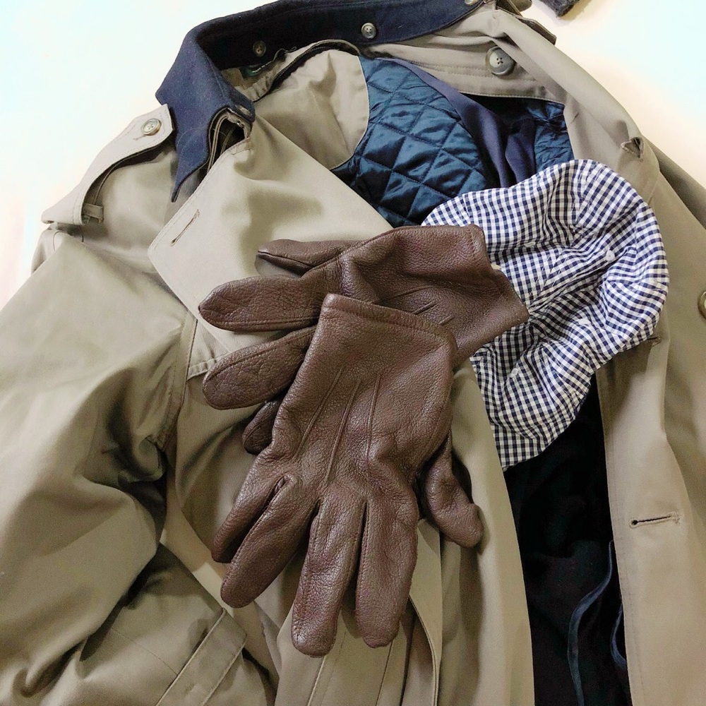 Banana Republic Brown Leather Gloves